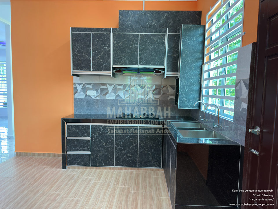 Ruang Dapur Rumah Banglo Villa Sophia (Type A) di Kelewek Tanah Merah