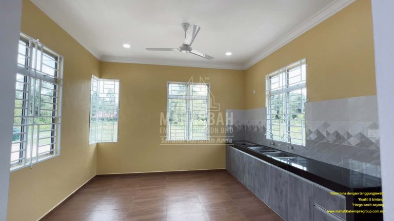 Ruang Dapur PT4794 Villa Chinta (Type A) Padang Pak Amat Pasir Puteh Kelantan
