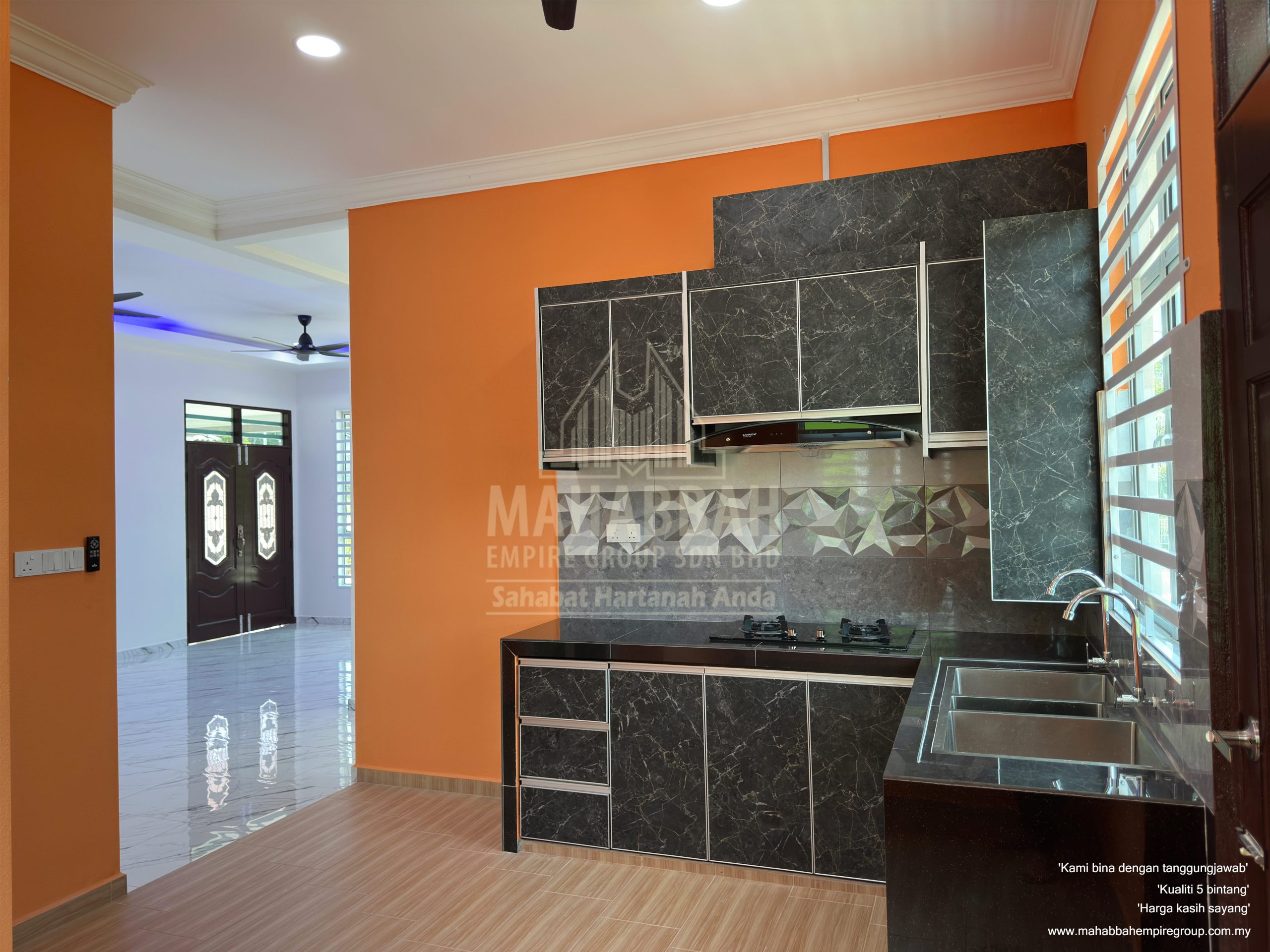 Ruang Dapur Rumah Banglo Villa Sophia (Type A) di Kelewek Tanah Merah