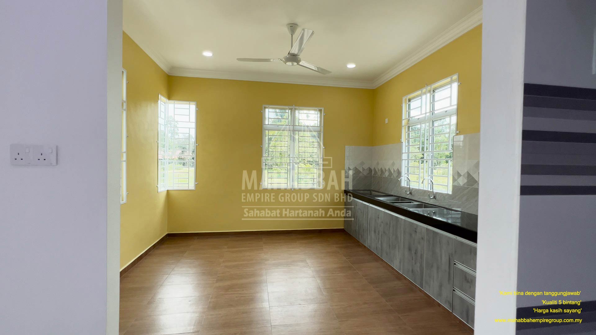 Ruang Dapur PT4794 Villa Chinta (Type A) Padang Pak Amat Pasir Puteh Kelantan