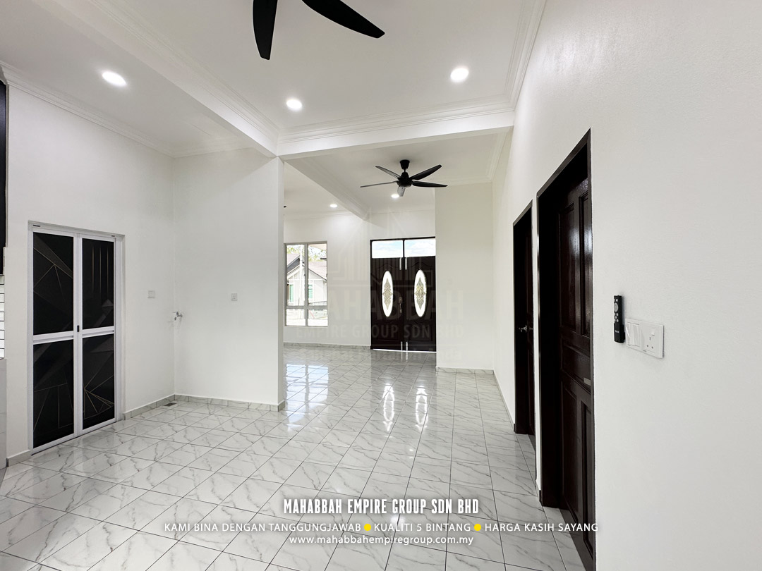 Ruang Tamu & Keluarga - Potfolio MDH03-E03 Villa Nuha (Type C) siap dibina di Mukim Maka, Kelewek Tanah Merah Kelantan