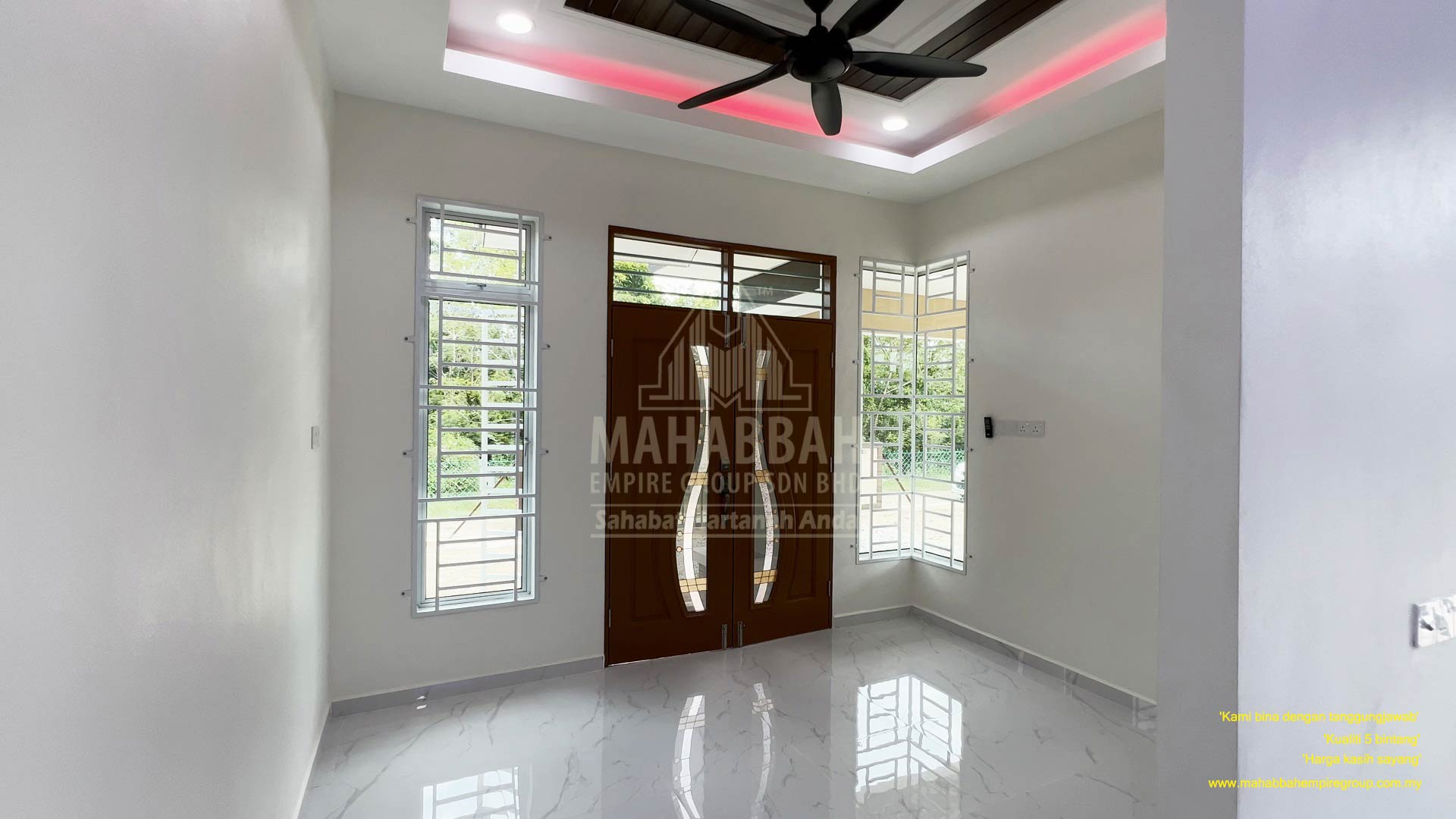 Ruang Tamu PT4794 Villa Chinta (Type A) Padang Pak Amat Pasir Puteh Kelantan