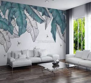 decor vintage leave wall mural